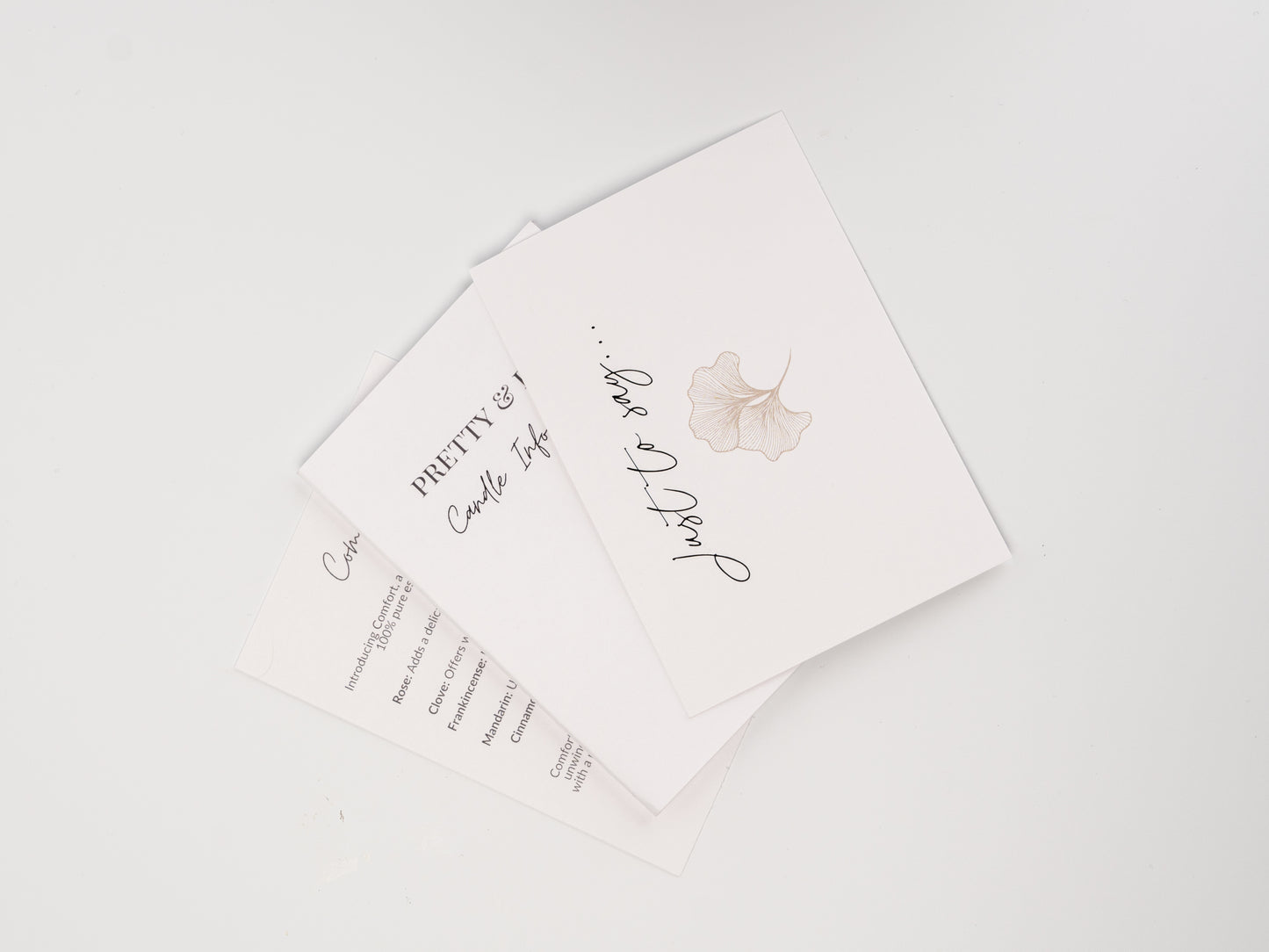 'Just to say' note card (free)