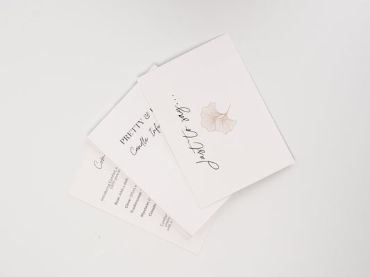 'Just to say' note card (free)
